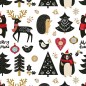 Nappe enduite antitache Mauré Merry Christmas 100 x 140 cm