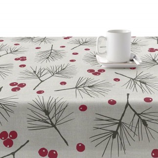 Nappe enduite antitache Mauré Merry Christmas 140 x 140 cm