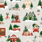 Nappe enduite antitache Mauré Merry Christmas 100 x 140 cm