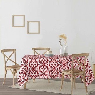 Nappe enduite antitache Mauré Merry Christmas 140 x 140 cm