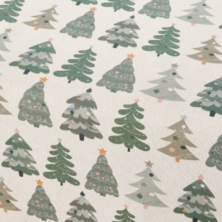 Nappe enduite antitache Mauré Merry Christmas 140 x 140 cm
