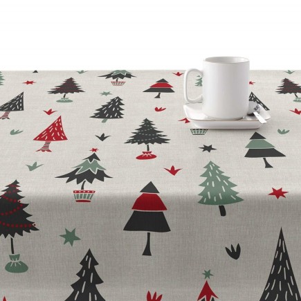 Nappe enduite antitache Mauré Merry Christmas 140 x 140 cm