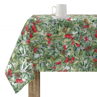 Nappe enduite antitache Mauré Christmas 140 x 140 cm