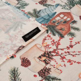 Nappe enduite antitache Mauré Christmas 100 x 140 cm