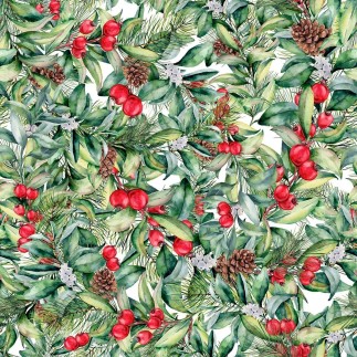 Nappe enduite antitache Mauré Christmas 100 x 140 cm