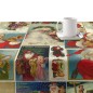 Nappe enduite antitache Mauré Vintage Christmas 100 x 140 cm