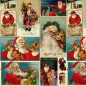 Nappe enduite antitache Mauré Vintage Christmas 100 x 140 cm