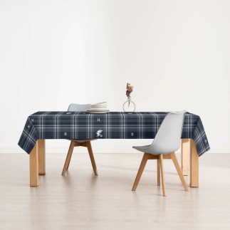 Nappe enduite antitache Mauré Ravenclaw 300 x 140 cm