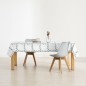 Nappe enduite antitache Mauré White Christmas 100 x 140 cm