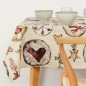 Nappe enduite antitache Mauré Wooden Christmas 100 x 140 cm