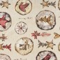 Nappe enduite antitache Mauré Wooden Christmas 100 x 140 cm