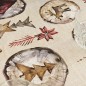 Nappe enduite antitache Mauré Wooden Christmas 100 x 140 cm