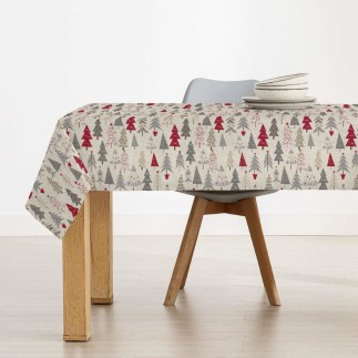 Nappe enduite antitache Muaré Merry Christmas 100 x 300 cm