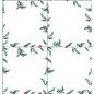Nappe enduite antitache Mauré White Christmas 100 x 250 cm