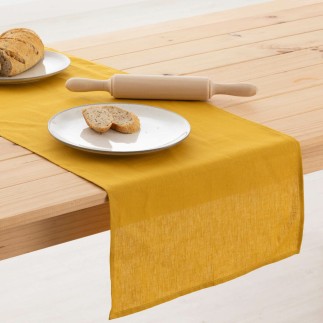 Chemin de Table Mauré Moutarde 45 x 140 cm