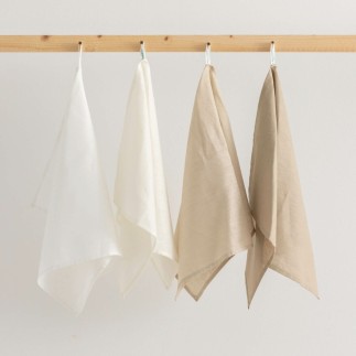 Tissu de cuisine Mauré Taupe Lin 45 x 70 cm 2 Unités