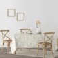 Nappe enduite antitache Muaré Texture Gold 100 x 140 cm