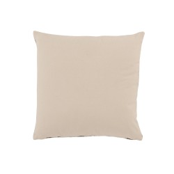 Cuscino quadrato con rombi in cotone marrone 45x45cm