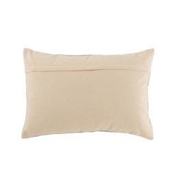 Coussin rectangulaire uni en coton menthe 60x40cm