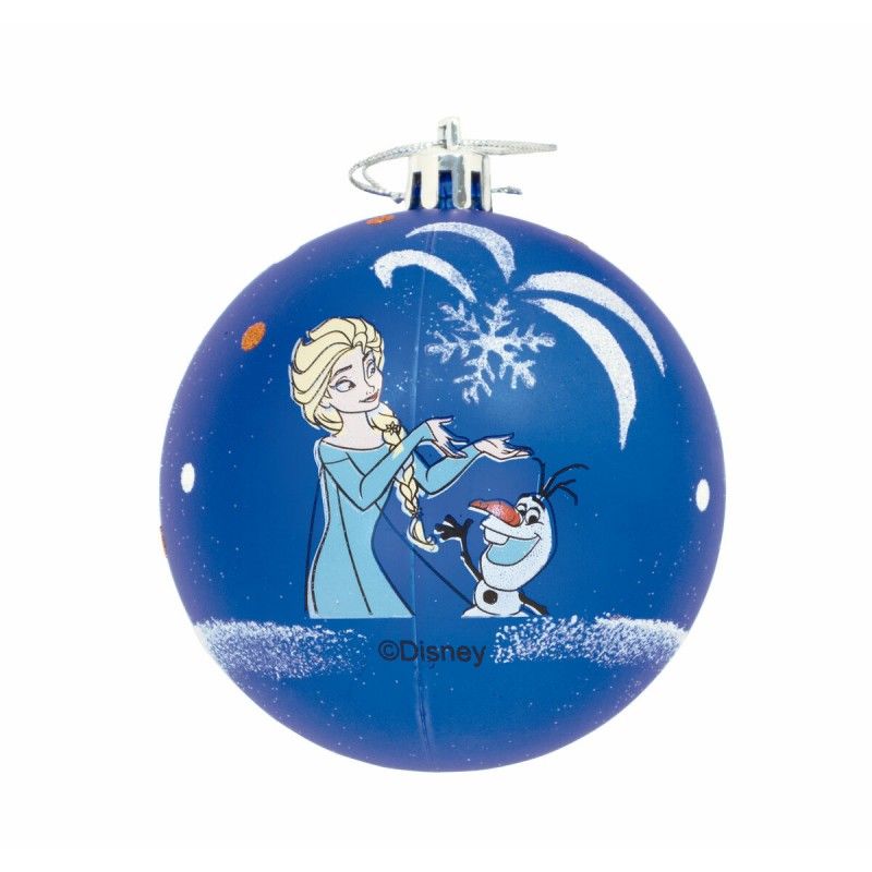 Bola de Navidad Frozen Memories 10 Unidades Azul Blanco Plástico (Ø 6 cm) Bola de Navidad Frozen Memories 10 Unidades Azul Blanco Plástico (Ø 6 cm)