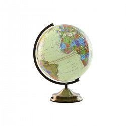 Globe terrestre Home ESPRIT Beige Doré Urbaine 33 x 32 x 42 cm