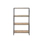 Estantería Home ESPRIT Negro Metal Fibra 50 x 25 x 88 cm