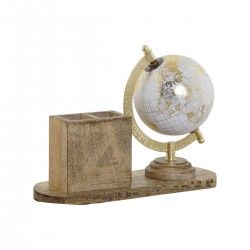 Globe terrestre Home ESPRIT Blanc Marron Vintage 24 x 8 x 19 cm