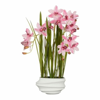 Plante décorative Mica Decorations Cymbidium Polyester Orchidée 81 x 49 x 40 cm Artificielle