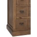 Commode 18 tiroirs en bois marron 160x49.5x85 cm Commode 18 tiroirs en bois marron 160x49.5x85 cm