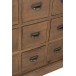 Commode 18 tiroirs en bois marron 160x49.5x85 cm Commode 18 tiroirs en bois marron 160x49.5x85 cm