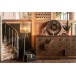 Commode 18 tiroirs en bois marron 160x49.5x85 cm Commode 18 tiroirs en bois marron 160x49.5x85 cm