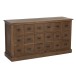 Commode 18 tiroirs en bois marron 160x49.5x85 cm Commode 18 tiroirs en bois marron 160x49.5x85 cm