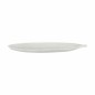 Bandeja Blanco Madera MDF Hoja de planta 49 x 2,7 x 17,3 cm Decoración (6 Unidades)