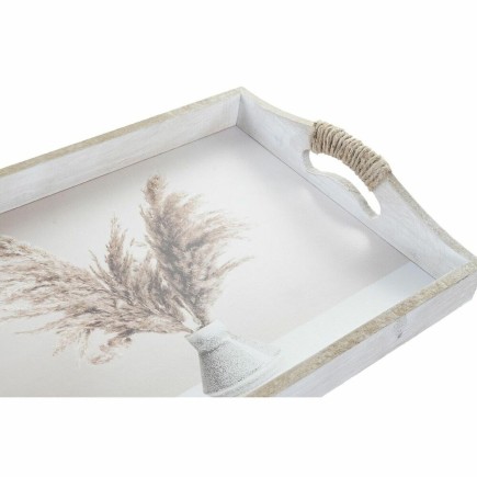 Jeux de plateaux DKD Home Decor Vase Doré MDF Multicouleur (40 x 30 x 6 cm) (2 Unités)