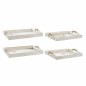 Jeux de plateaux DKD Home Decor Vase Doré MDF Multicouleur (40 x 30 x 6 cm) (2 Unités)