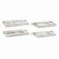 Jeux de plateaux DKD Home Decor Noir Doré MDF Blanc (40 x 30 x 6 cm) (2 Unités)