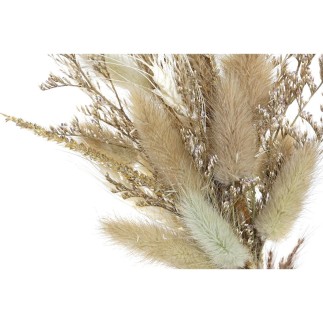 Fleur décorative DKD Home Decor Beige Marron Fleurs Bois MDF (16 x 6 x 21 cm) (2 Unités)