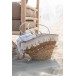 Saco de praia em madeira natural 48x30x45 cm Saco de praia em madeira natural 48x30x45 cm