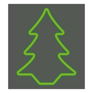 Figura Decorativa EDM 72128 Flexiled Verde Abeto 45 x 3 x 62 cm (1 unidad)