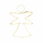 Adorno Navideño Amarillo Metal Plástico Ángel 52 x 1,5 x 72 cm