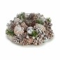 Bougeoirs de Noël blancTransparent argenté 19x9x19cm - Lot de 4