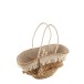 Saco de praia em madeira natural 48x30x45 cm Saco de praia em madeira natural 48x30x45 cm