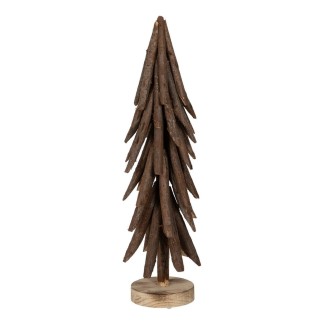 Albero di Natale Marrone in legno di paulownia 27 x 27 x 88 cm