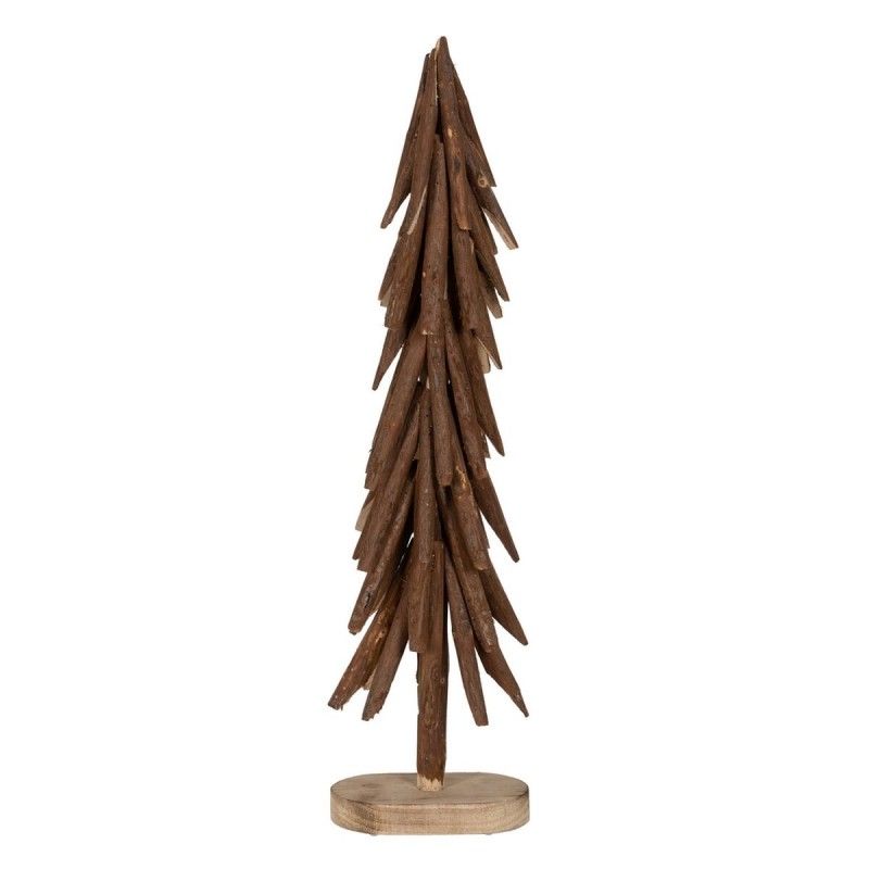 Albero di Natale Marrone in legno di paulownia 34 x 20 x 108 cm