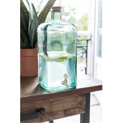 Distributeur Boisson Bouteille Verre Transparent H 39 cm