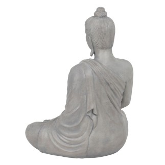 Sculpture Buda Gris 46,3 x 34,5 x 61,5 cm