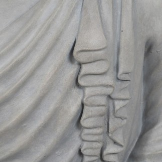 Sculpture Buda Gris 46,3 x 34,5 x 61,5 cm