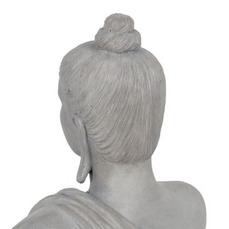 Sculpture Buda Gris 46,3 x 34,5 x 61,5 cm