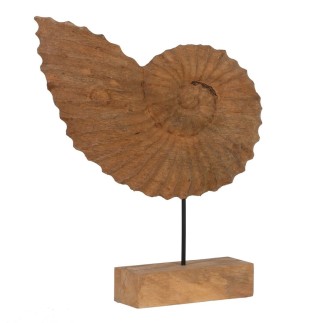 Sculpture Conque Beige 49,5 x 9 x 53,5 cm