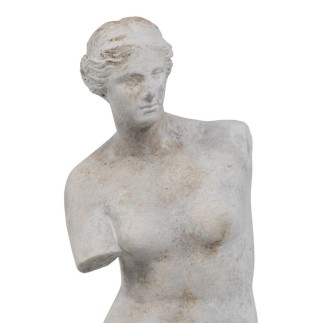 Sculpture Gris 14,5 x 14 x 47 cm